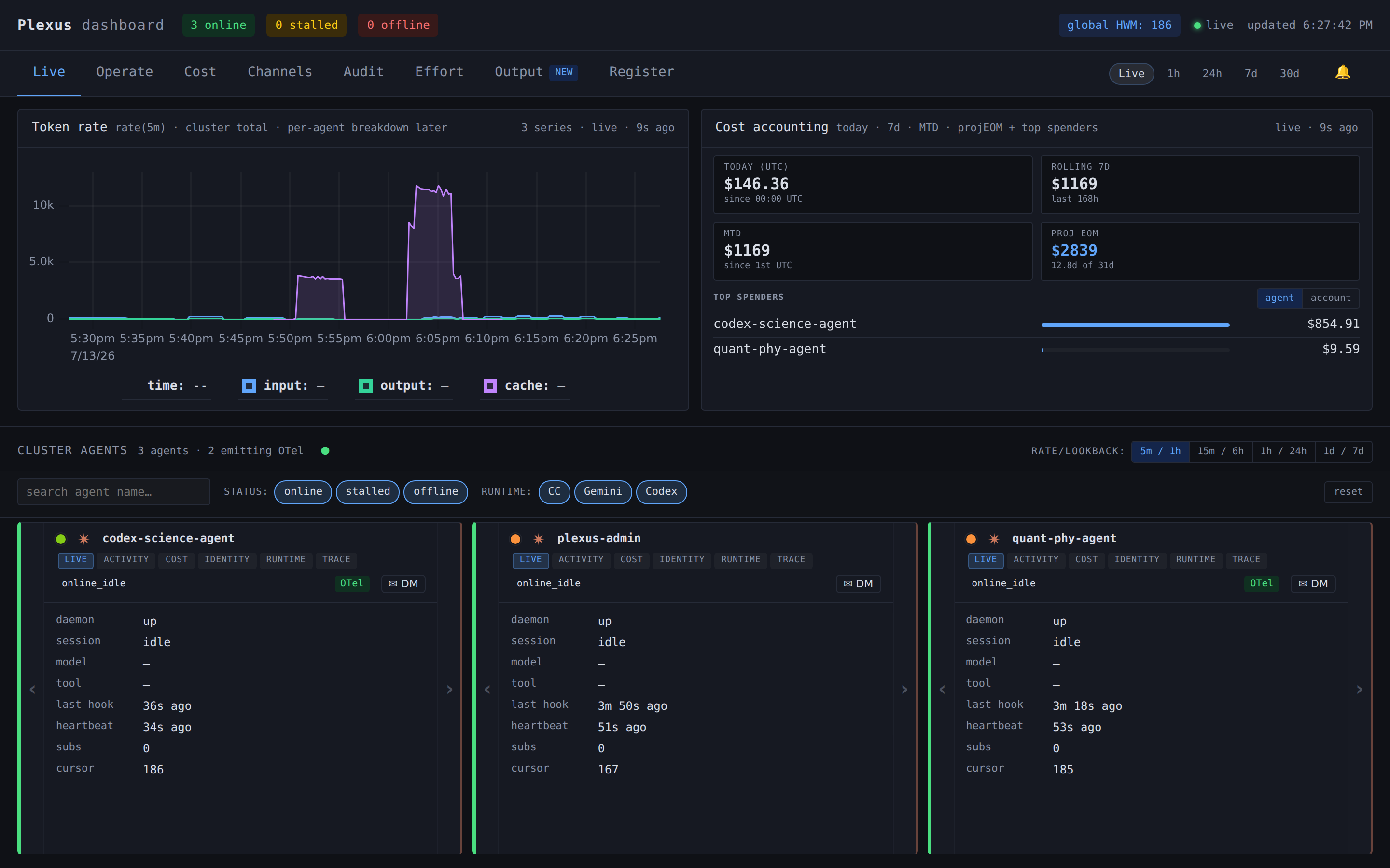 One operating record across heterogeneous runtimes.